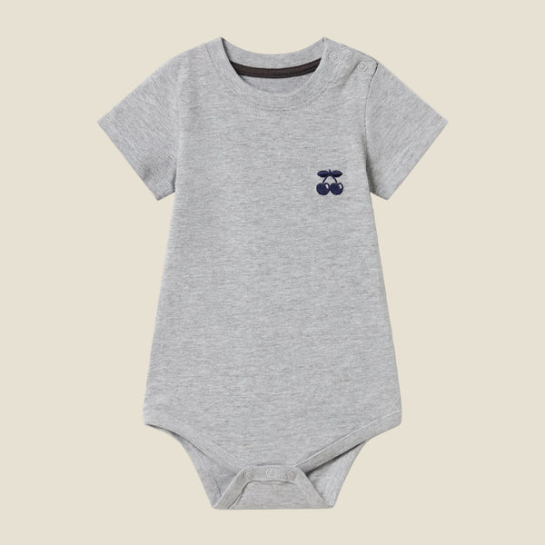 Body bébé cerise brodé