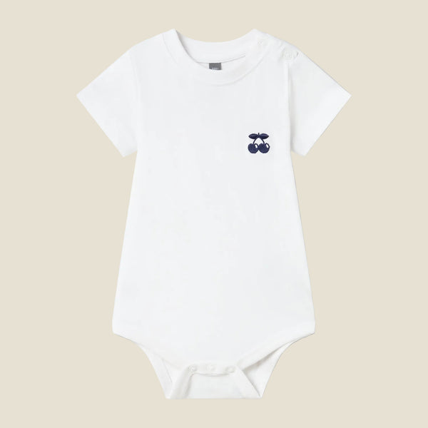 Body bébé cerise brodé