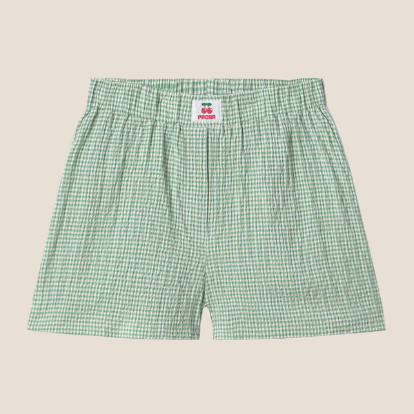 BOXER VICHY GREEN
