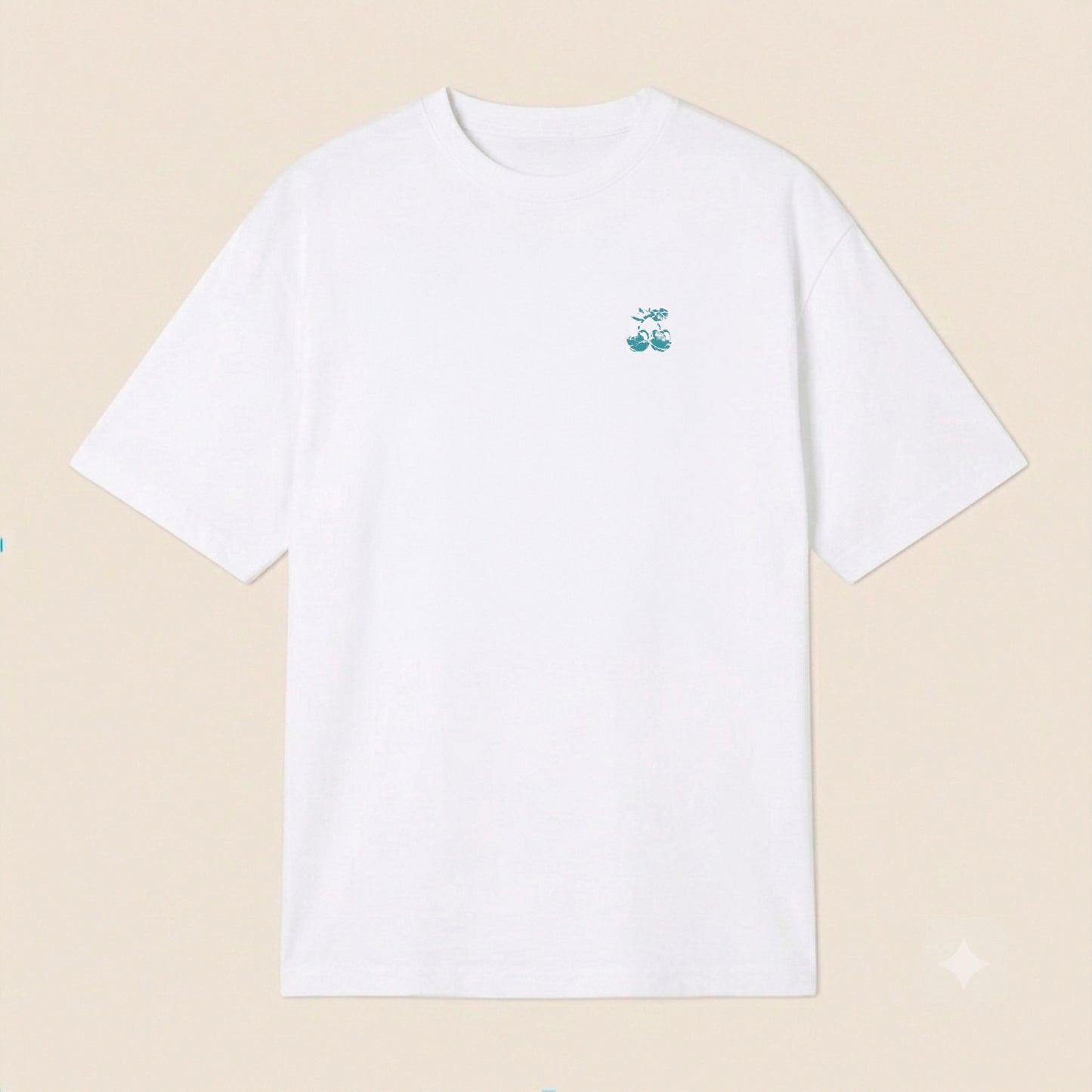 T-SHIRT BROKEN CHERRY WHITE