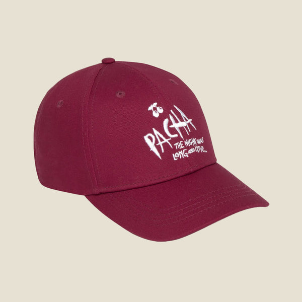 CAP PACHA NIGHT WAS BASEBALL BURGUNDY