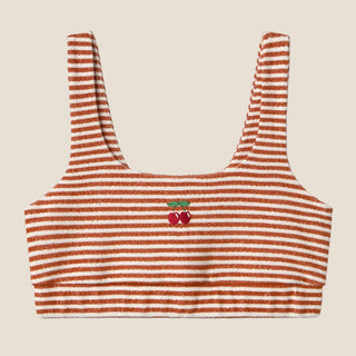 CROP TOP STRIPES ORANGE