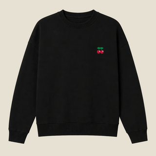 SWEATSHIRT BASIC POCKET BLACK