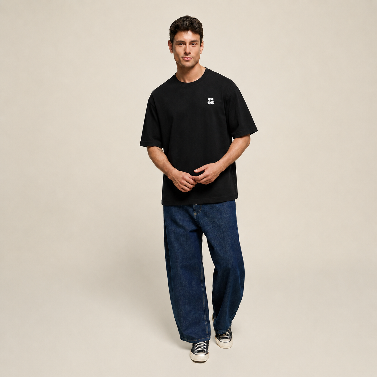 T-SHIRT FRANKY RIZARDO BLACK