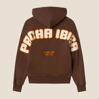 HOODIE OVERSIZE PATCH BROWN