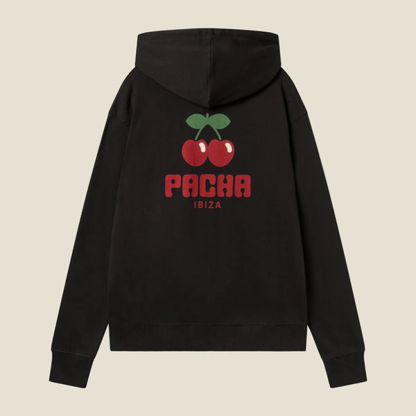 HOODIE CHERRY POCKET BLACK