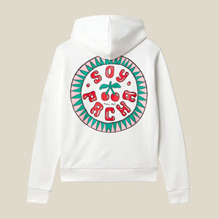 HOODIE ZIP SOY PACHA OFF-WHITE