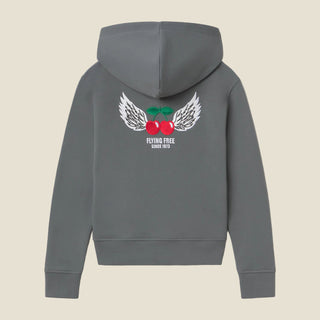 HOODIE FLYING FREE KIDS DARK GREY
