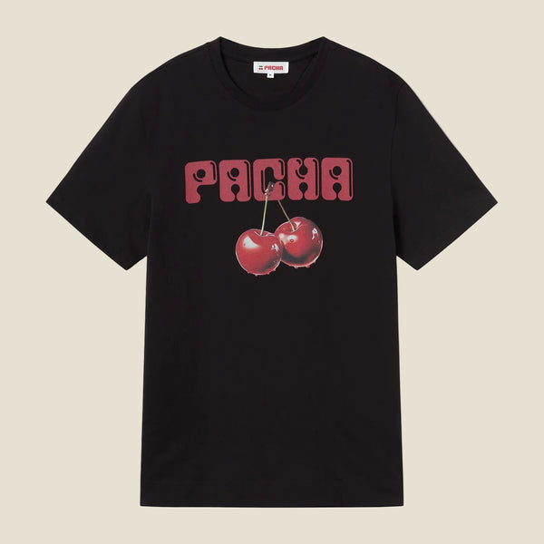 T-SHIRT REAL CHERRY CLUB BLACK