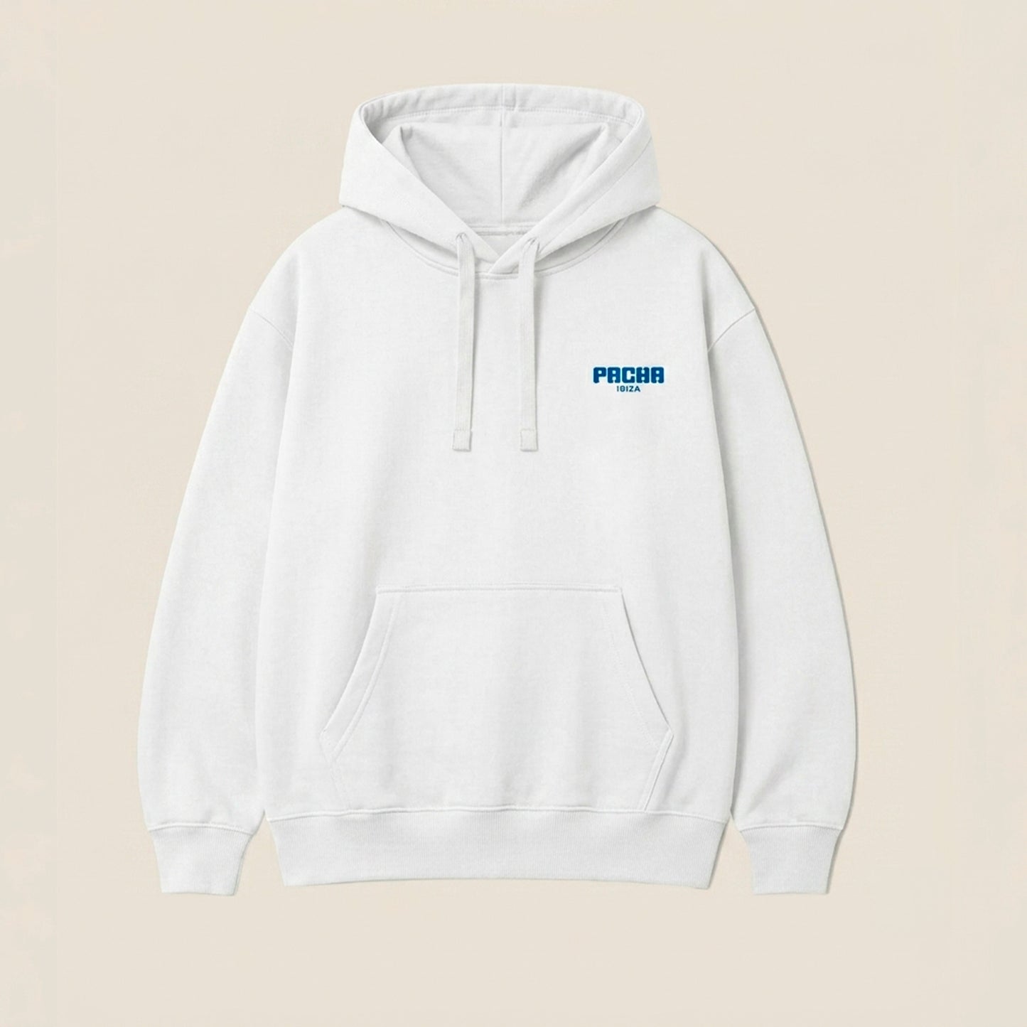 HOODIE WILD HEART WHITE-RED