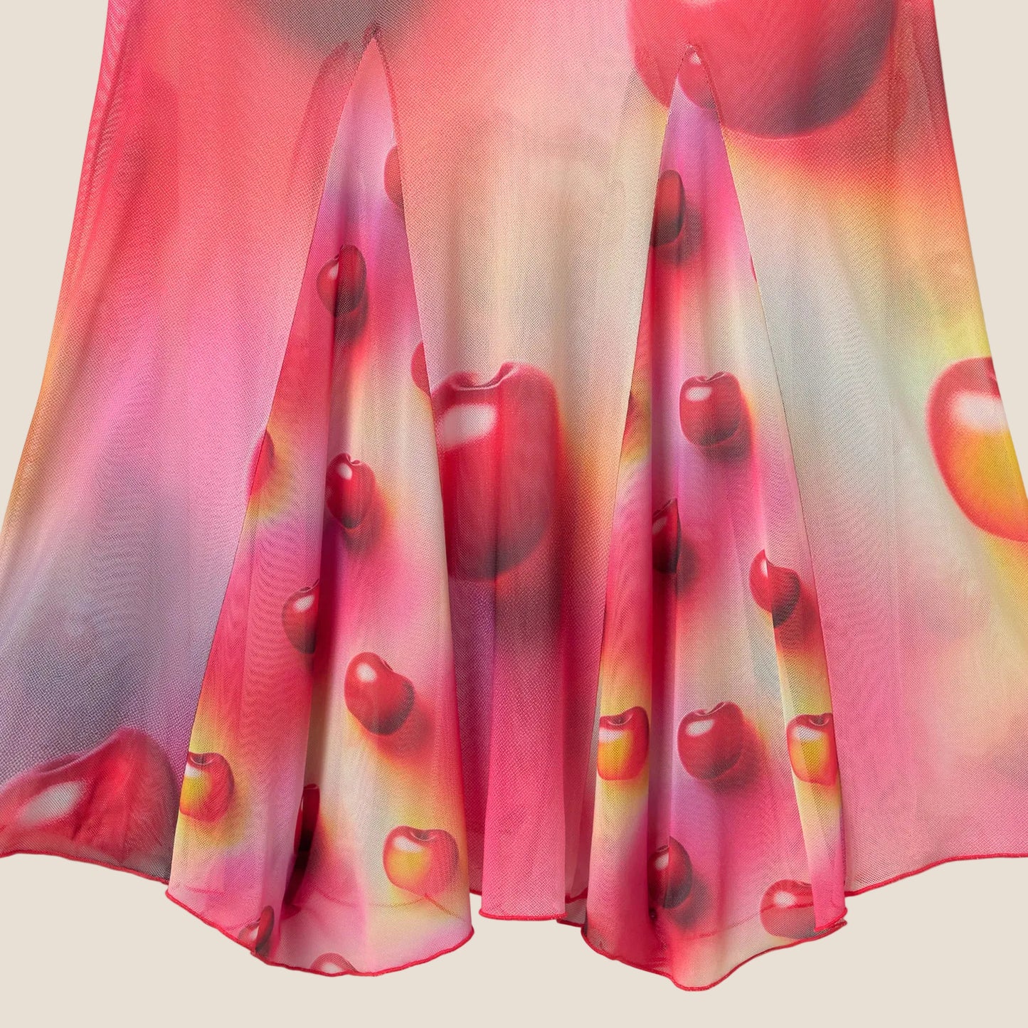 SKIRT CHERRIES PINK
