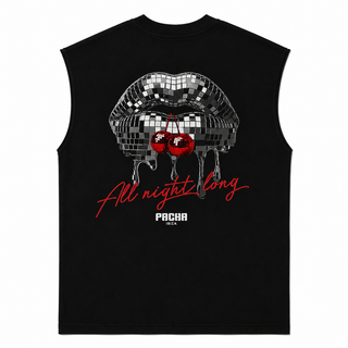 SLEEVELESS LIPS BLACK
