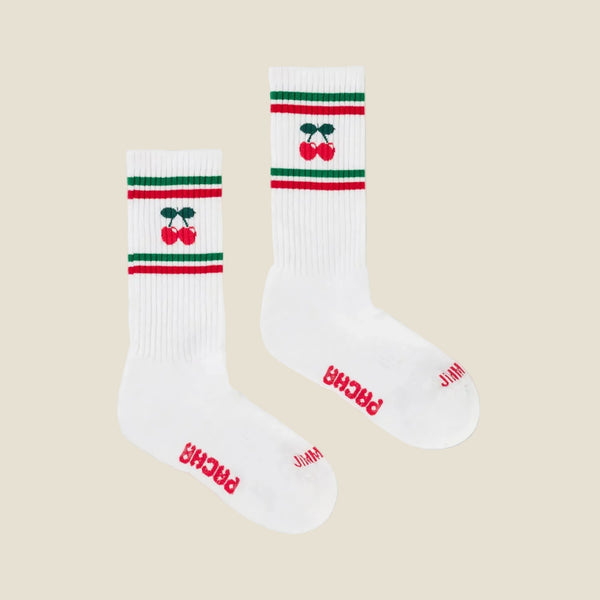 SOCK ATHLETIC GREEN-RED