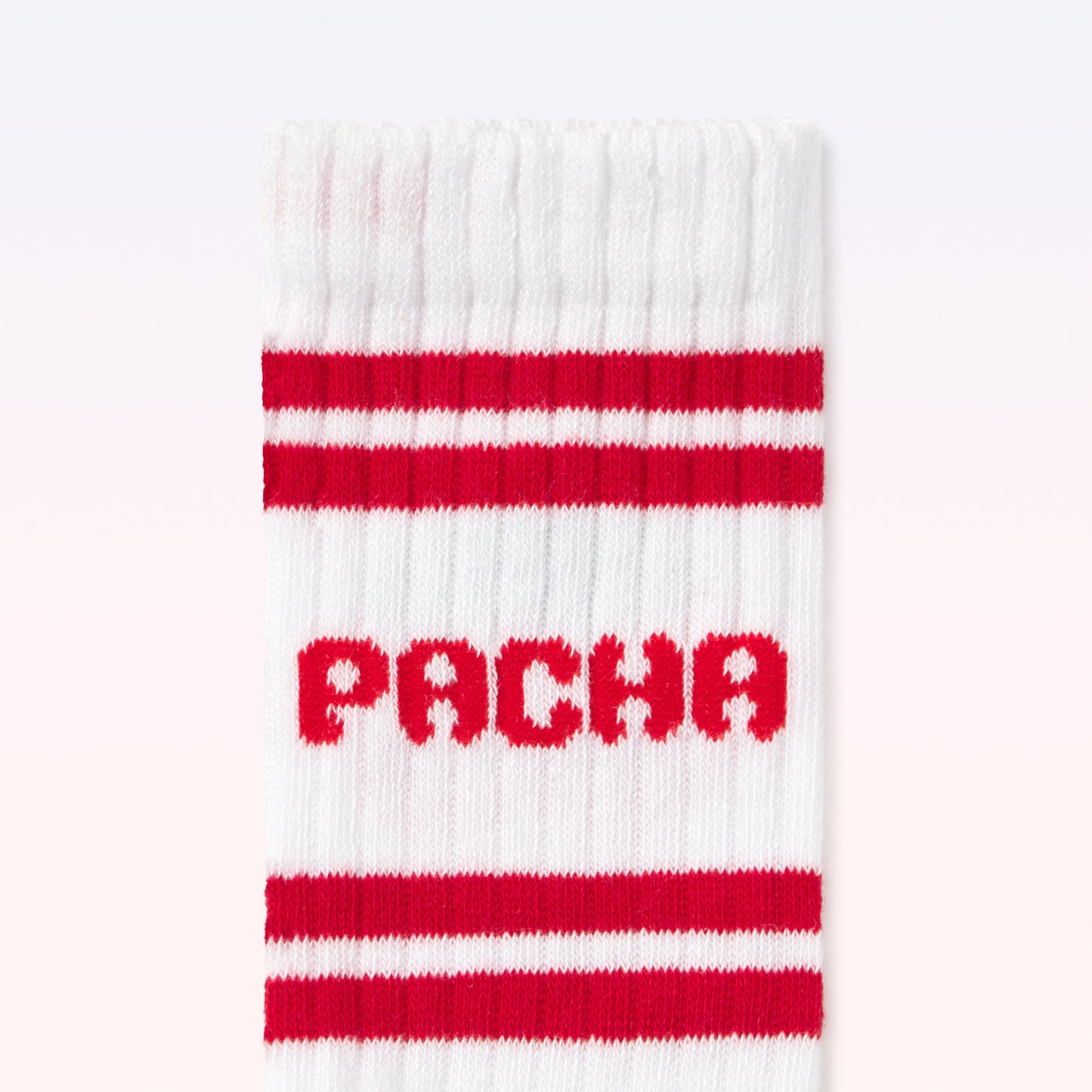 SOCK ATHLETIC KID WHITE-RED