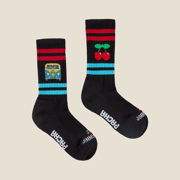 SOCK CHERRY VAN PACHA BLACK
