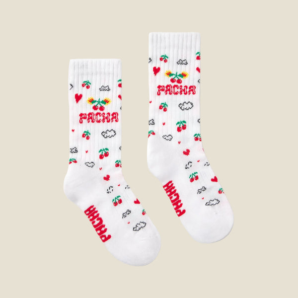 SOCK SOY PACHA KIDS WHITE