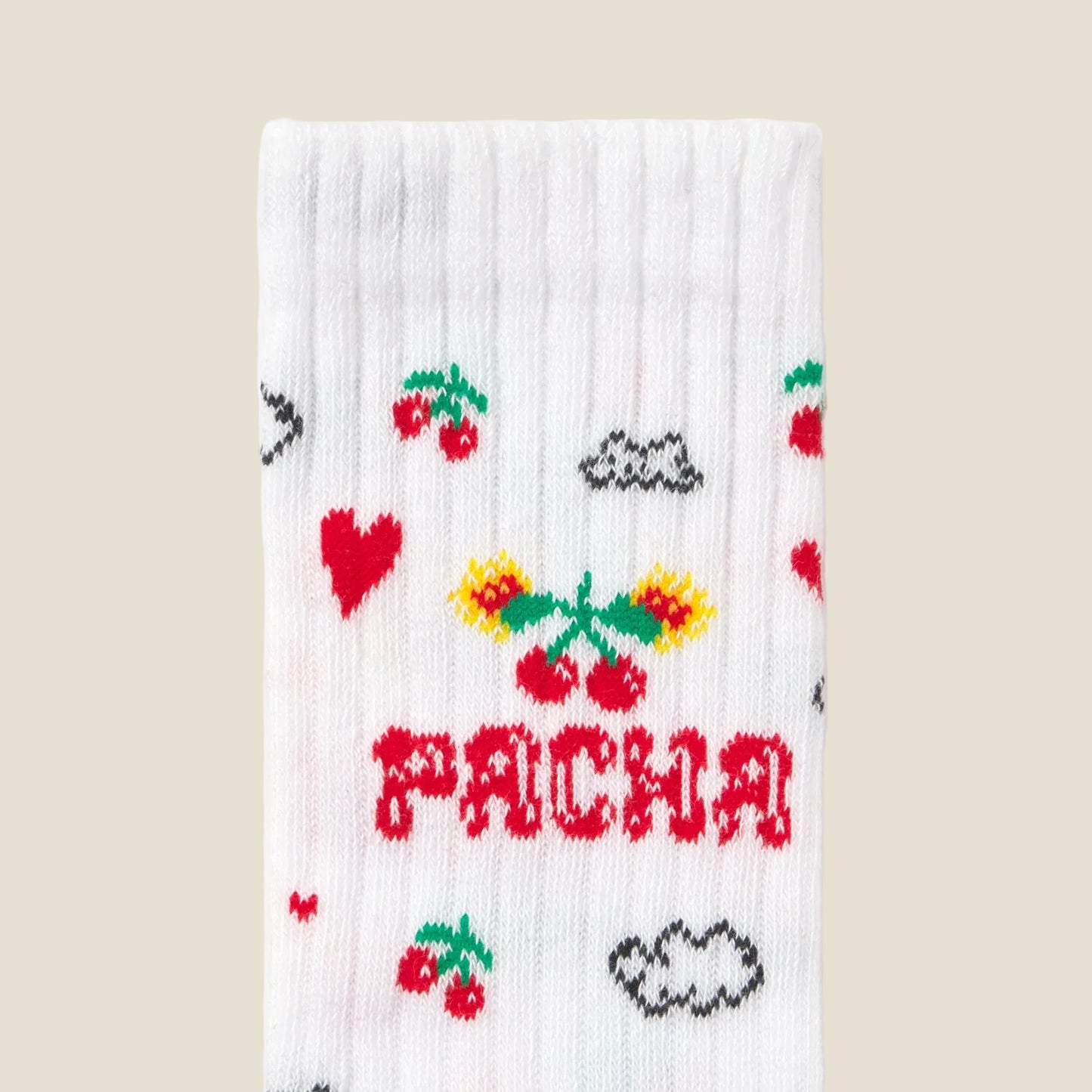 SOCK SOY PACHA KIDS WHITE