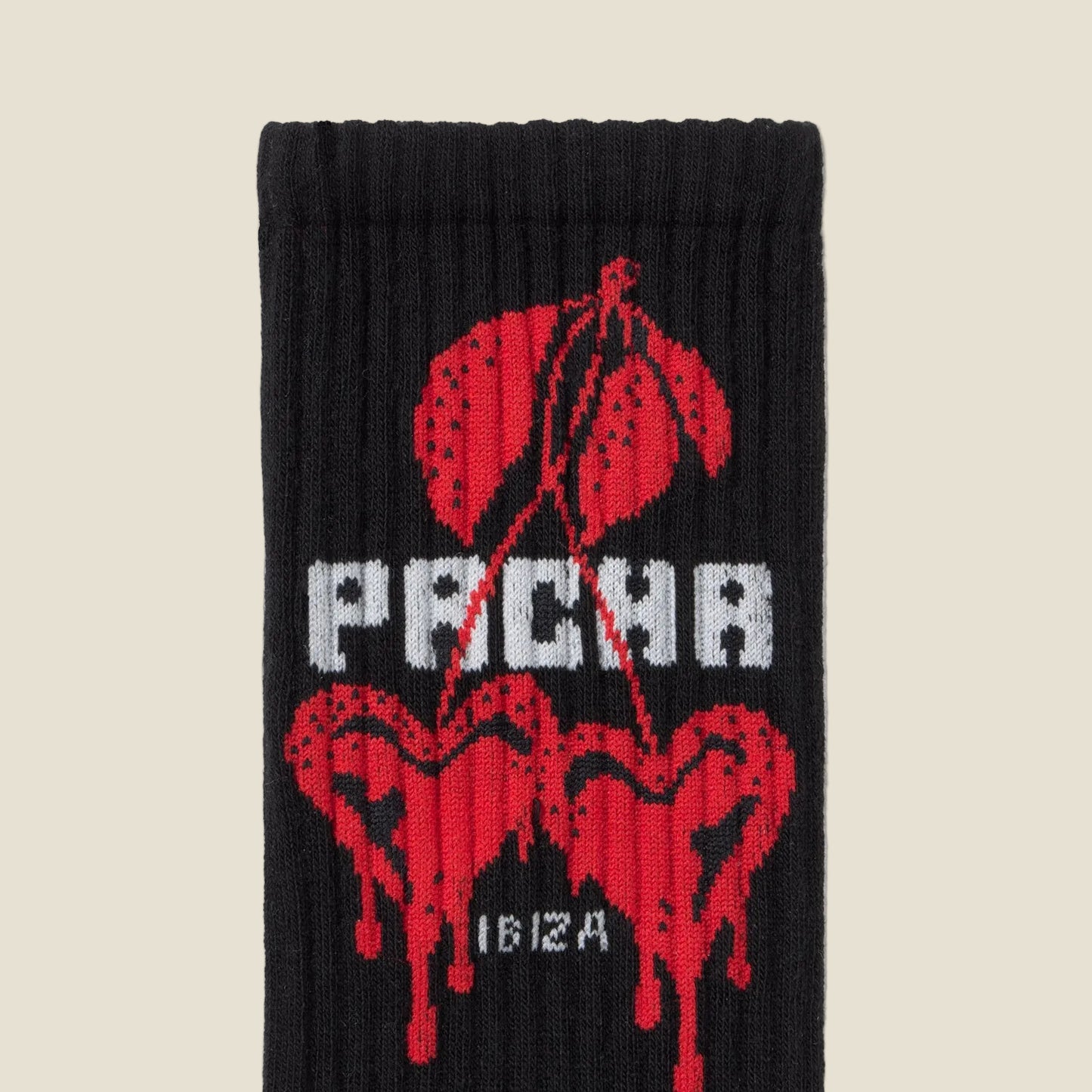 SOCK WILD HEART BLACK