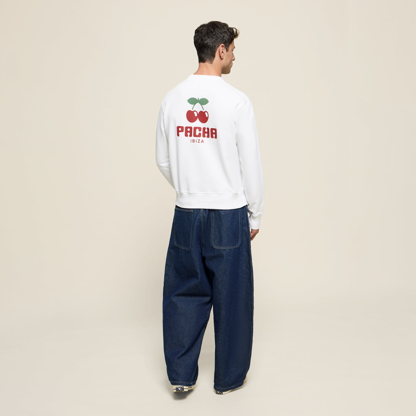 SWEATSHIRT BASIC POCKET WHITE