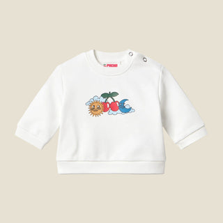 SWEATSHIRT SUN&MOON BABY OFF-WHITE