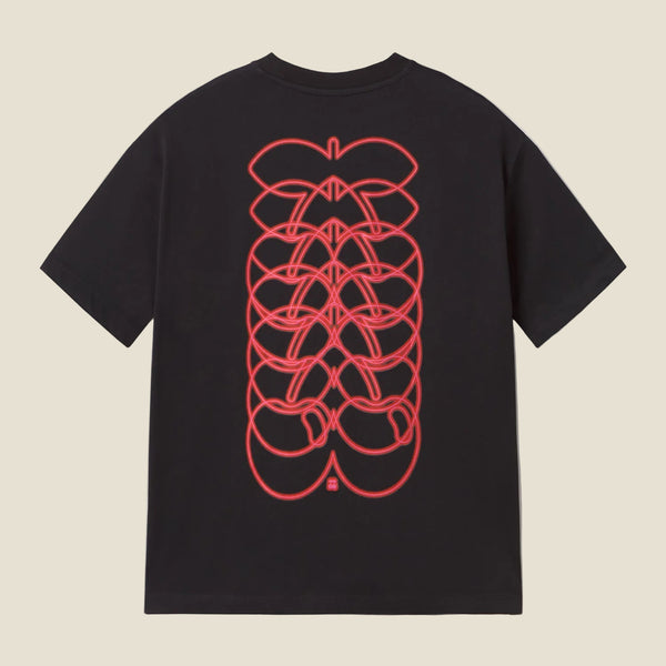 T-SHIRT CHERRYS BLACK-RED