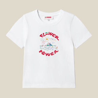T-SHIRT FLOWER ES VEDRÁ KIDS WHITE