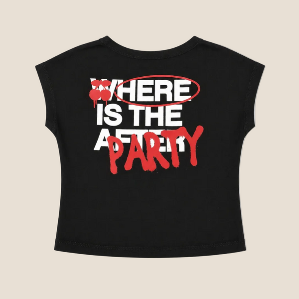 CROP TOP AFTER PARTY BLACK