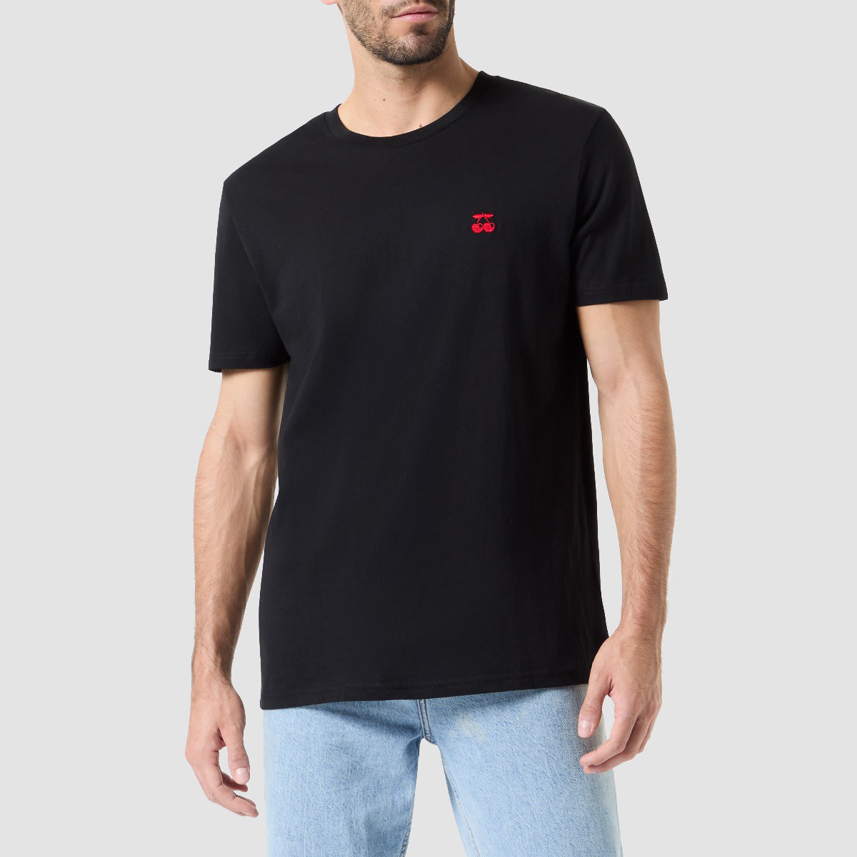 Camiseta Cereza Bordada Unisex