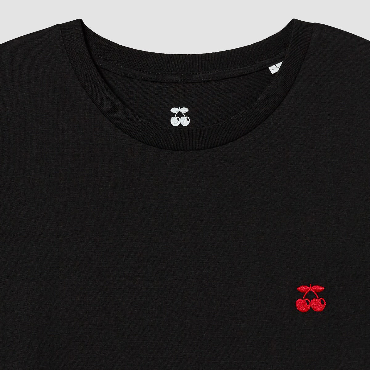 Camiseta Cereza Bordada Unisex
