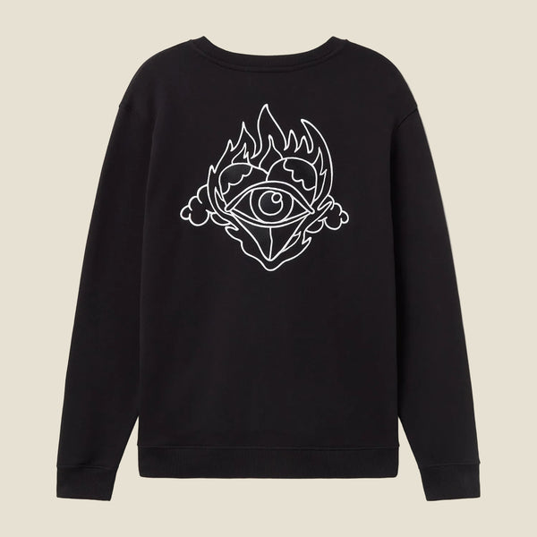 SWEATSHIRT HEART EYE PACHA BLACK