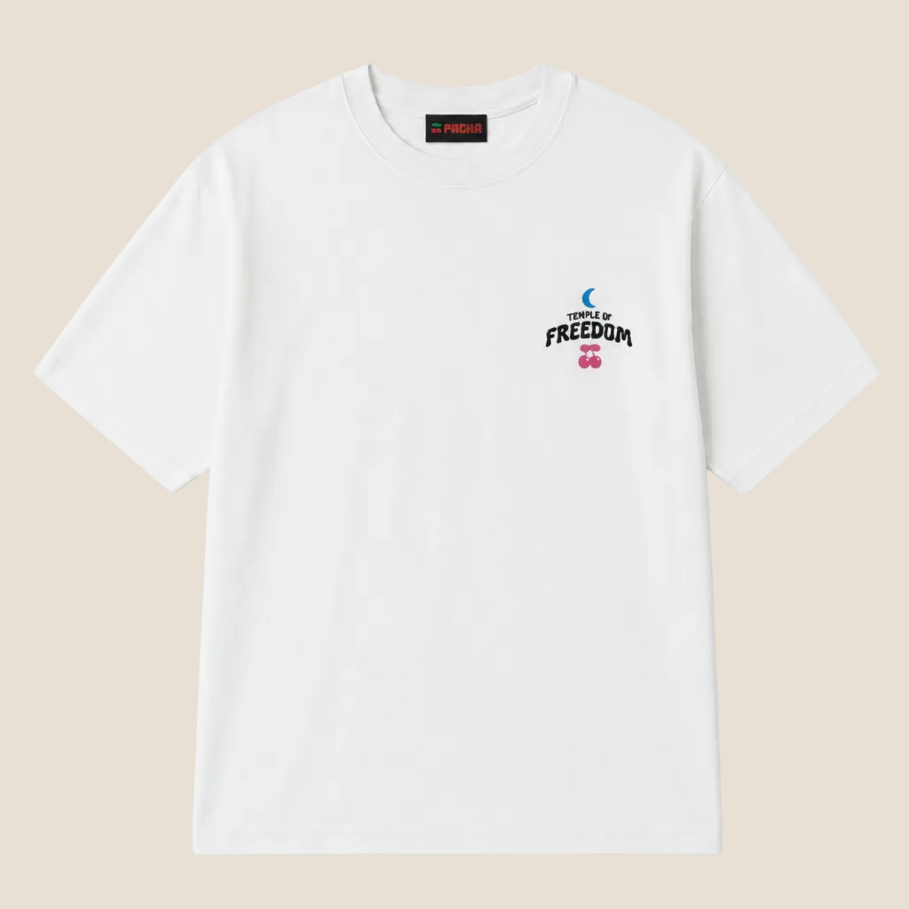 T-SHIRT PACHA TEMPLE WHITE - ajustada