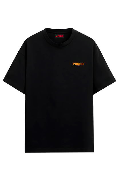 T-SHIRT WILD HEART BLACK-LILAC