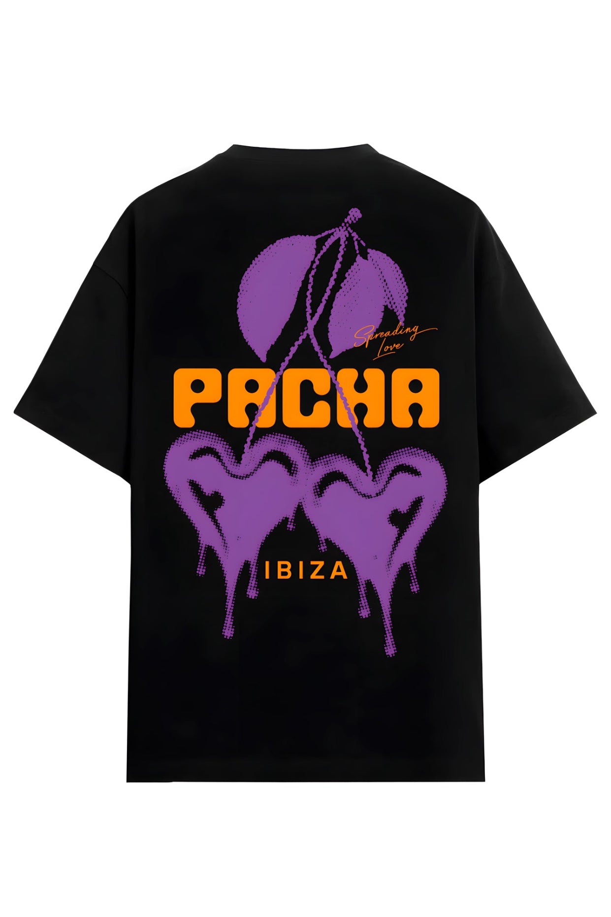 T-SHIRT WILD HEART BLACK-LILAC