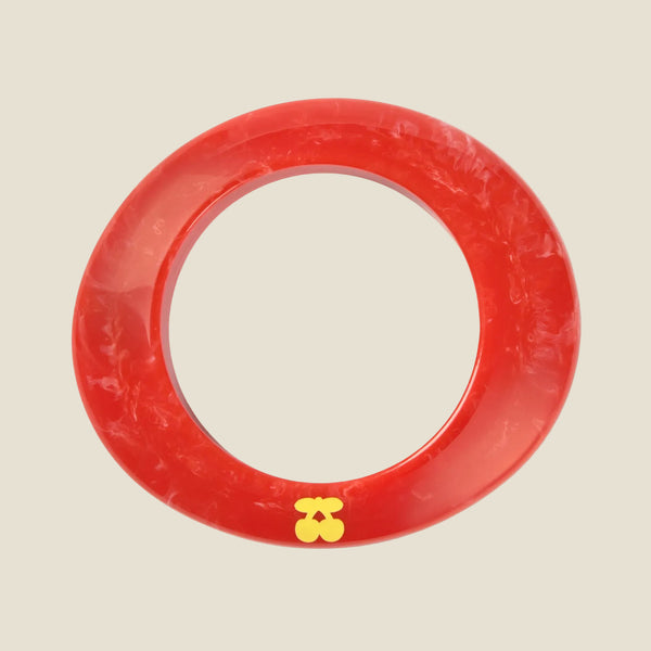 BANGLE GEOMETRIC ORANGE