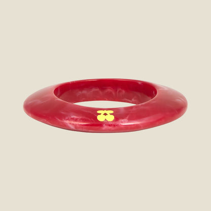 BANGLE GEOMETRIC RED