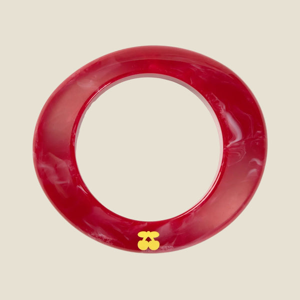 BANGLE GEOMETRIC RED