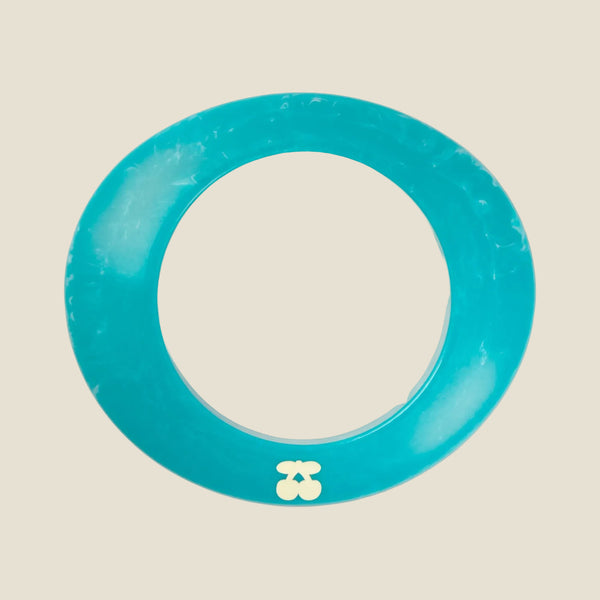 BANGLE GEOMETRIC TURQUOISE