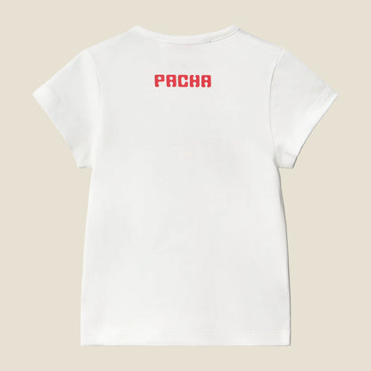 T-SHIRT SUN&MOON BABY WHITE