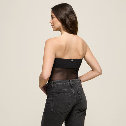BODYSUIT METAL CHERRY BLACK