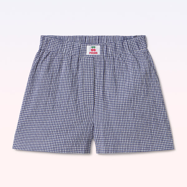 BOXER VICHY BLUE