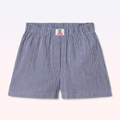 BOXER VICHY BLUE