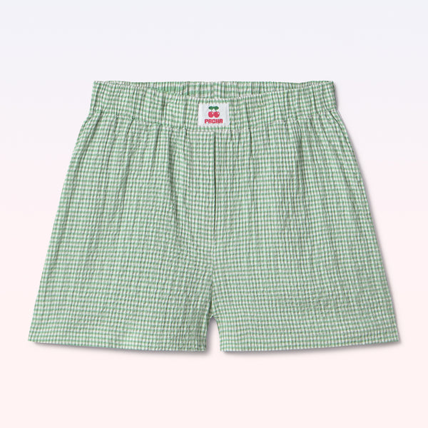 BOXER VICHY GREEN