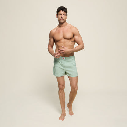 BOXER VICHY GREEN