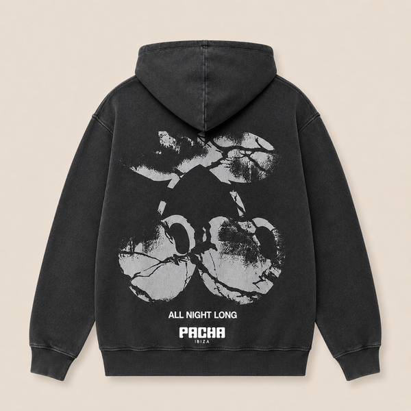 HOODIE BROKEN CHERRY CHARCOAL - second image