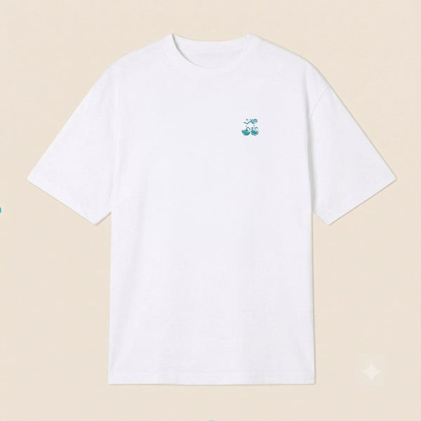 T-SHIRT BROKEN CHERRY WHITE - second image