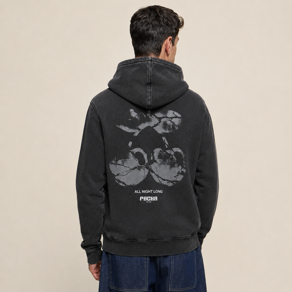 HOODIE BROKEN CHERRY CHARCOAL