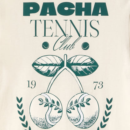 T-SHIRT TENNIS ECRU