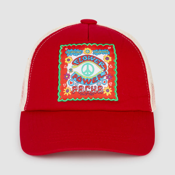 Casquette de camionneur à fleurs