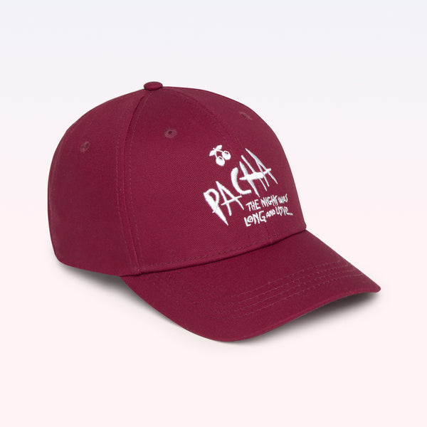 CAP PACHA NIGHT WAS BASEBALL BURGUNDY