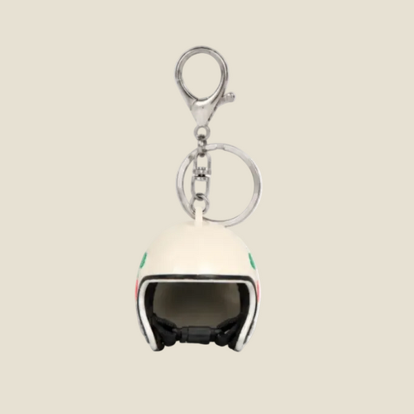 KEYRING HELMET BEIGE - second image